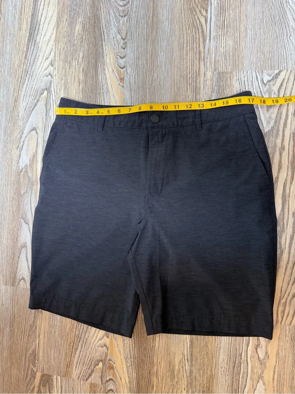 Faherty All Day Shorts Melange Charcoal Gray 33